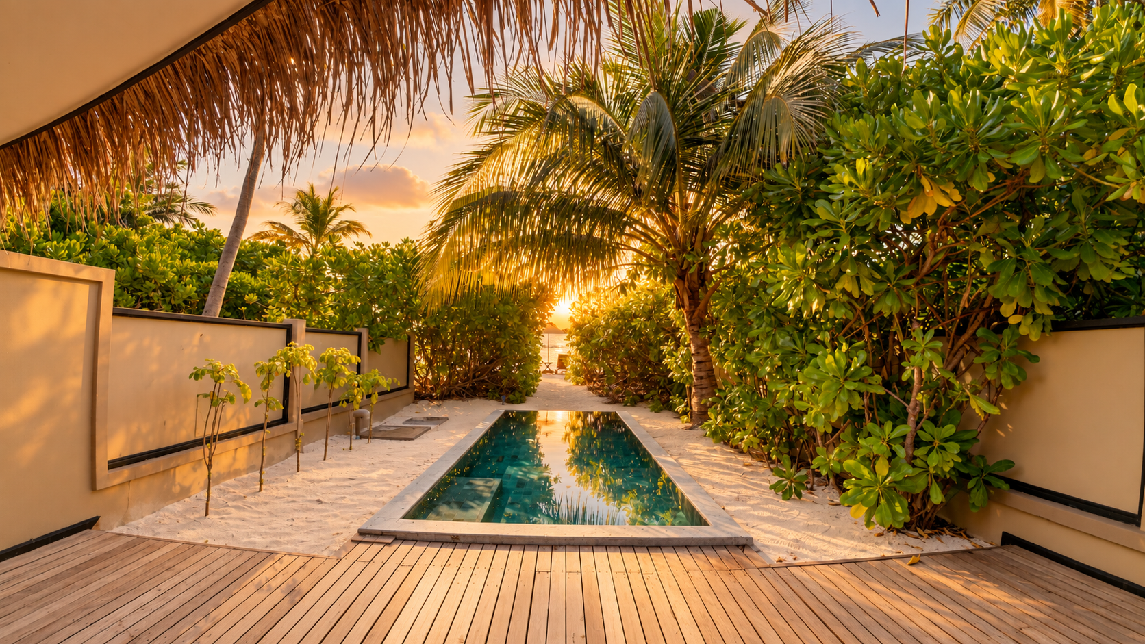 Velavaru Sunset Beachfront Infinity Pool Villa